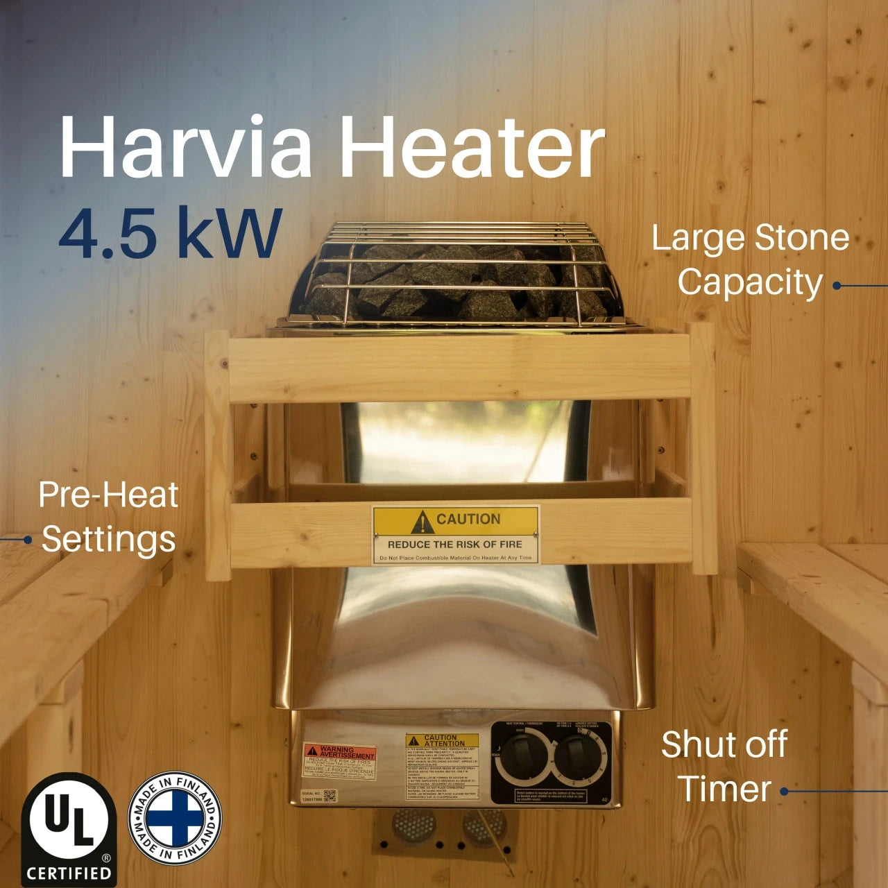 Aleko Anémona White Finland Pine Barrel Sauna 3-4 Person