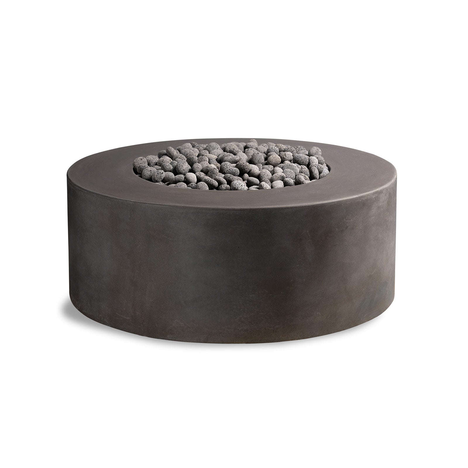 Crete Design Kylindros Cylinder Concrete Fire Pit Table