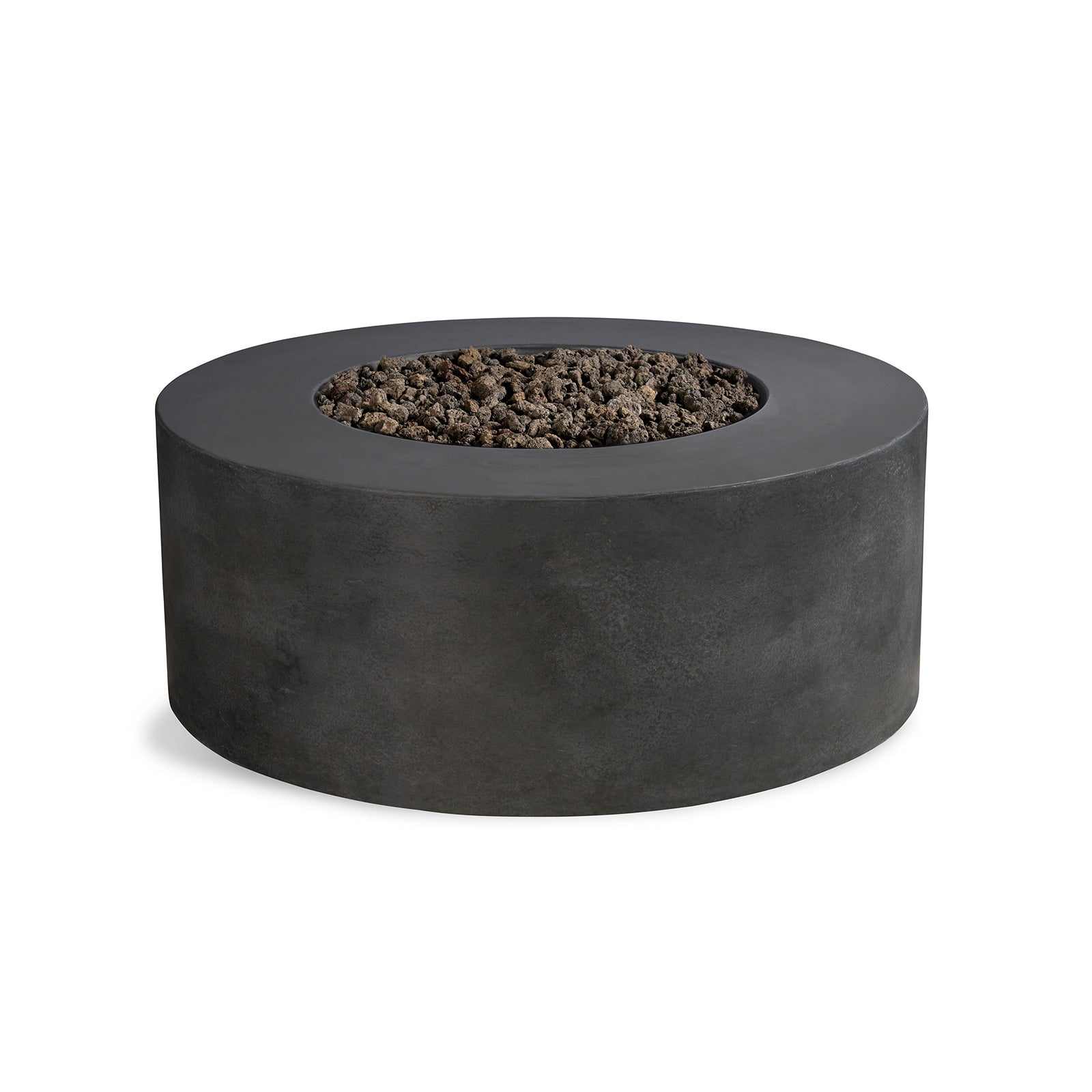 Crete Design Kylindros Cylinder Concrete Fire Pit Table