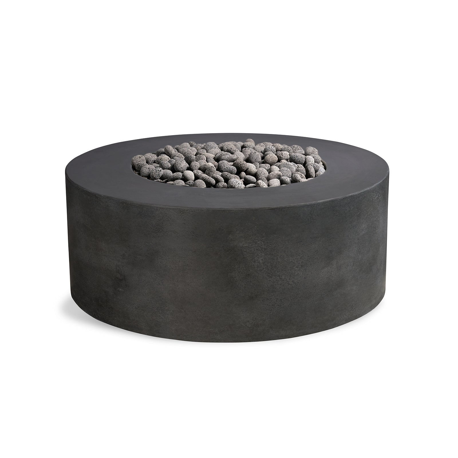 Crete Design Kylindros Cylinder Concrete Fire Pit Table