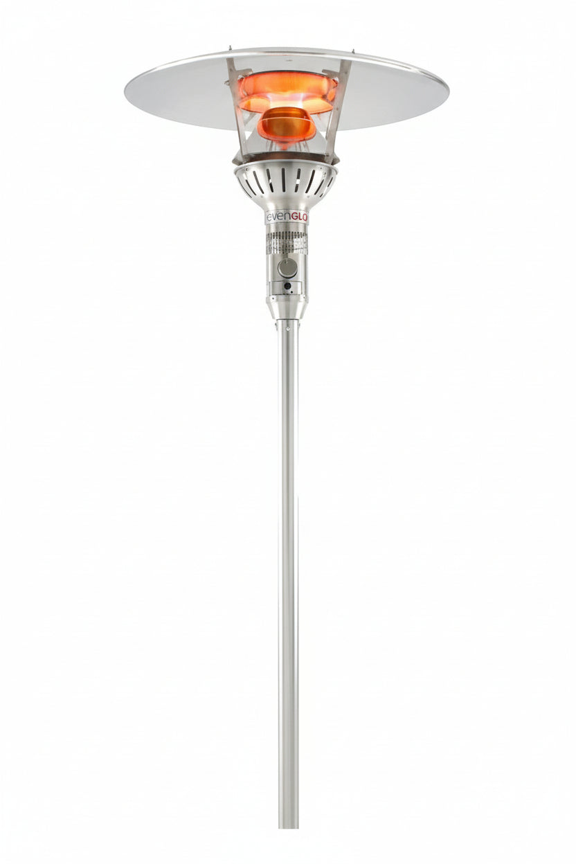 IR Energy - EvenGlo Fixed Patio Heater – Floor Mounted Radiant Heater (53,000 BTU)