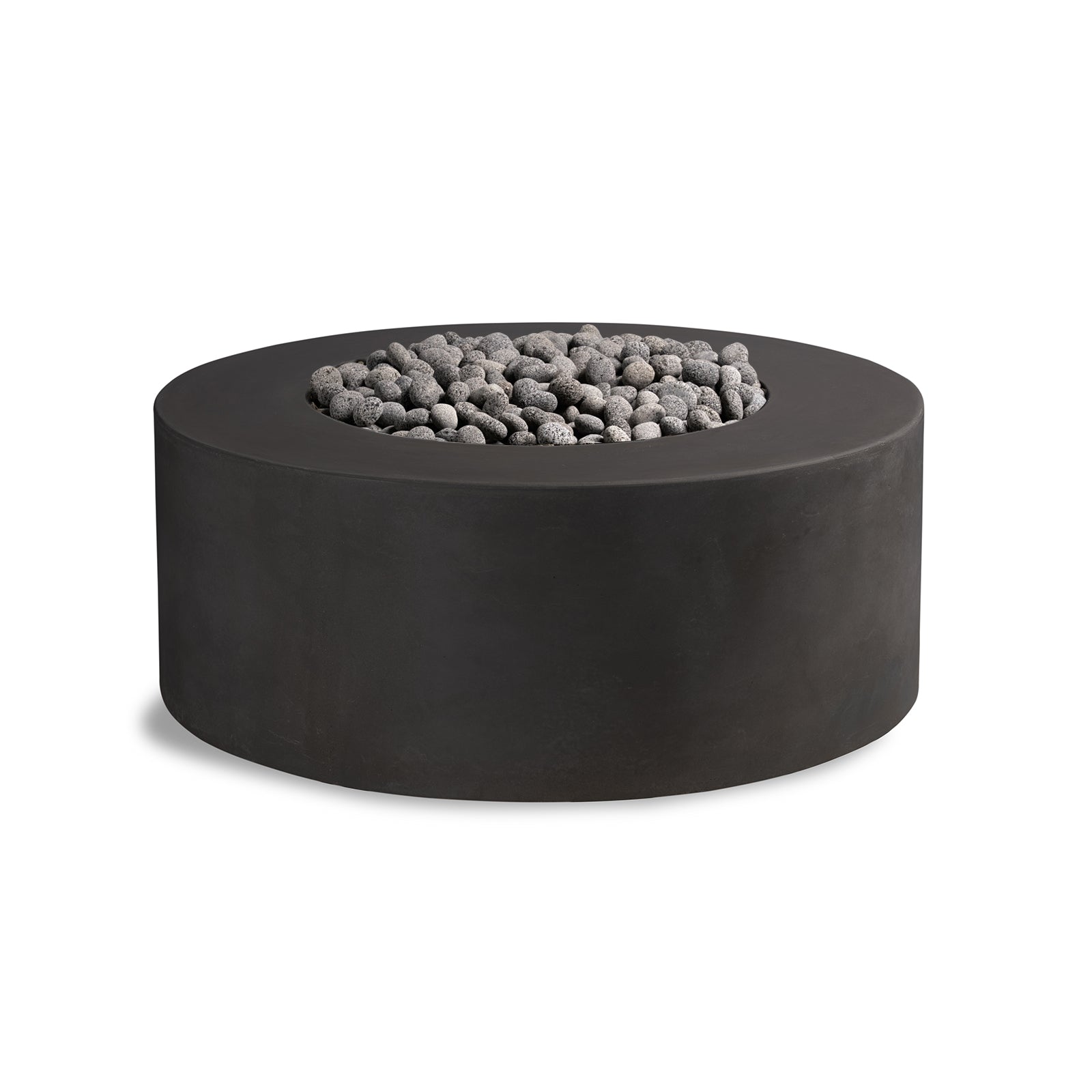 Crete Design Kylindros Cylinder Concrete Fire Pit Table