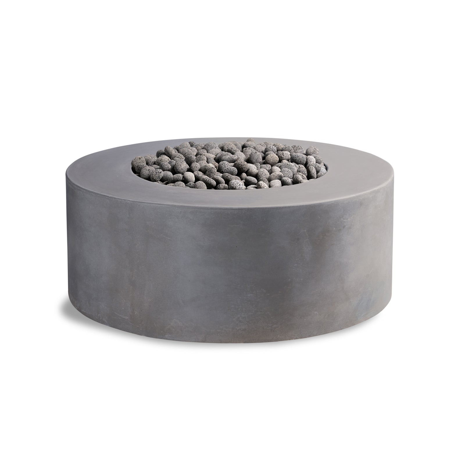 Crete Design Kylindros Cylinder Concrete Fire Pit Table