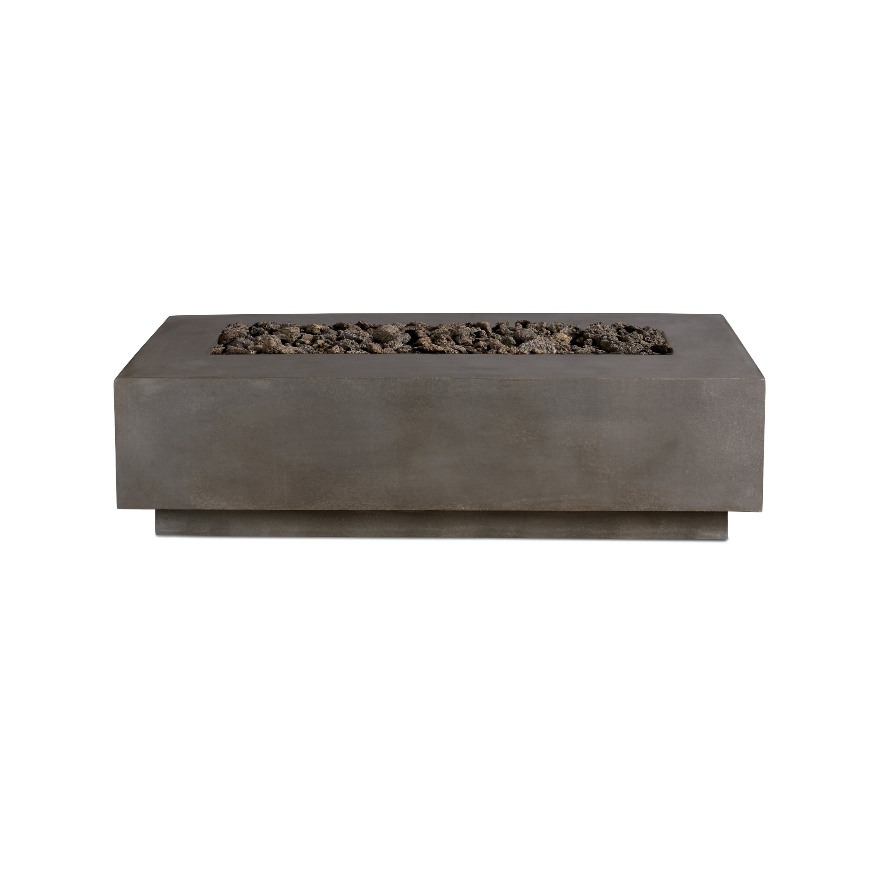 Crete Design Lineal Rectangular Concrete Fire Table