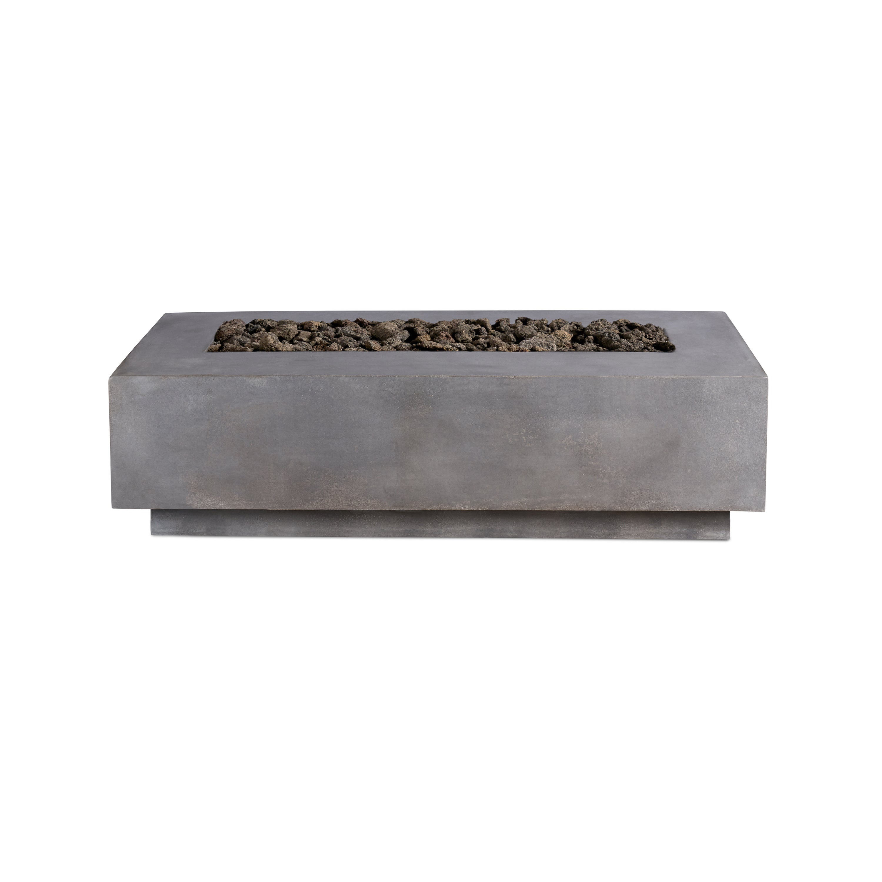 Crete Design Lineal Rectangular Concrete Fire Table