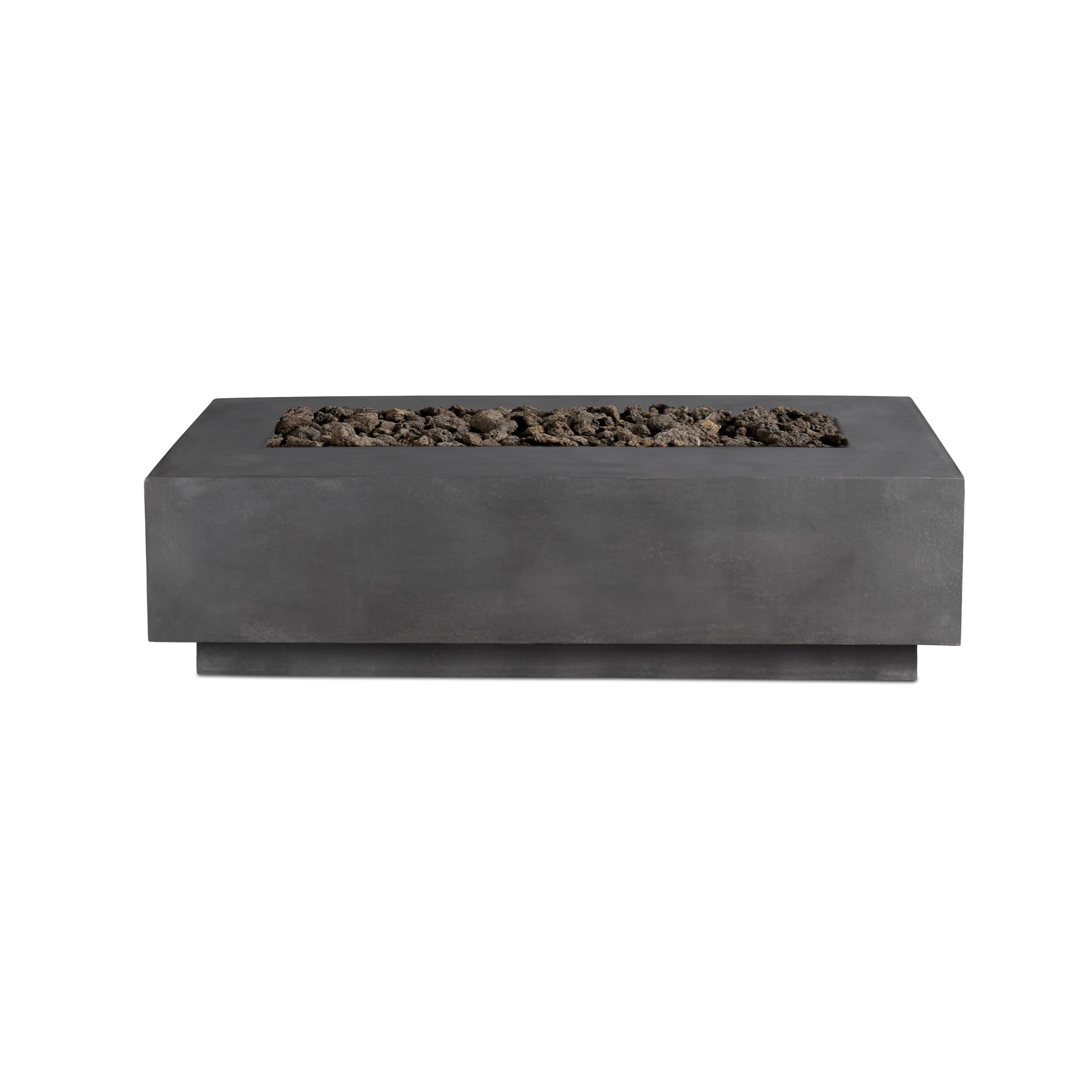 Crete Design Lineal Rectangular Concrete Fire Table