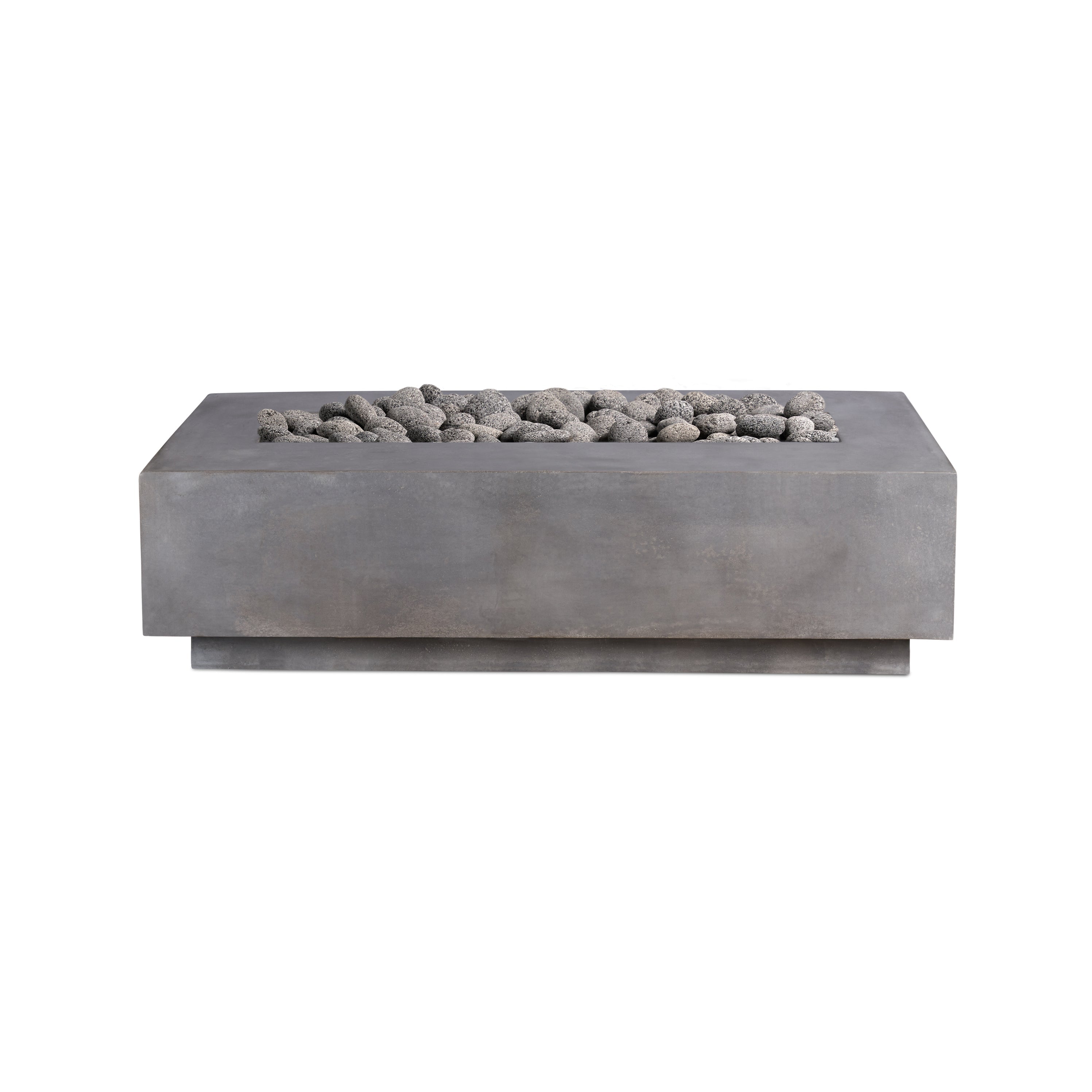Crete Design Lineal Rectangular Concrete Fire Table