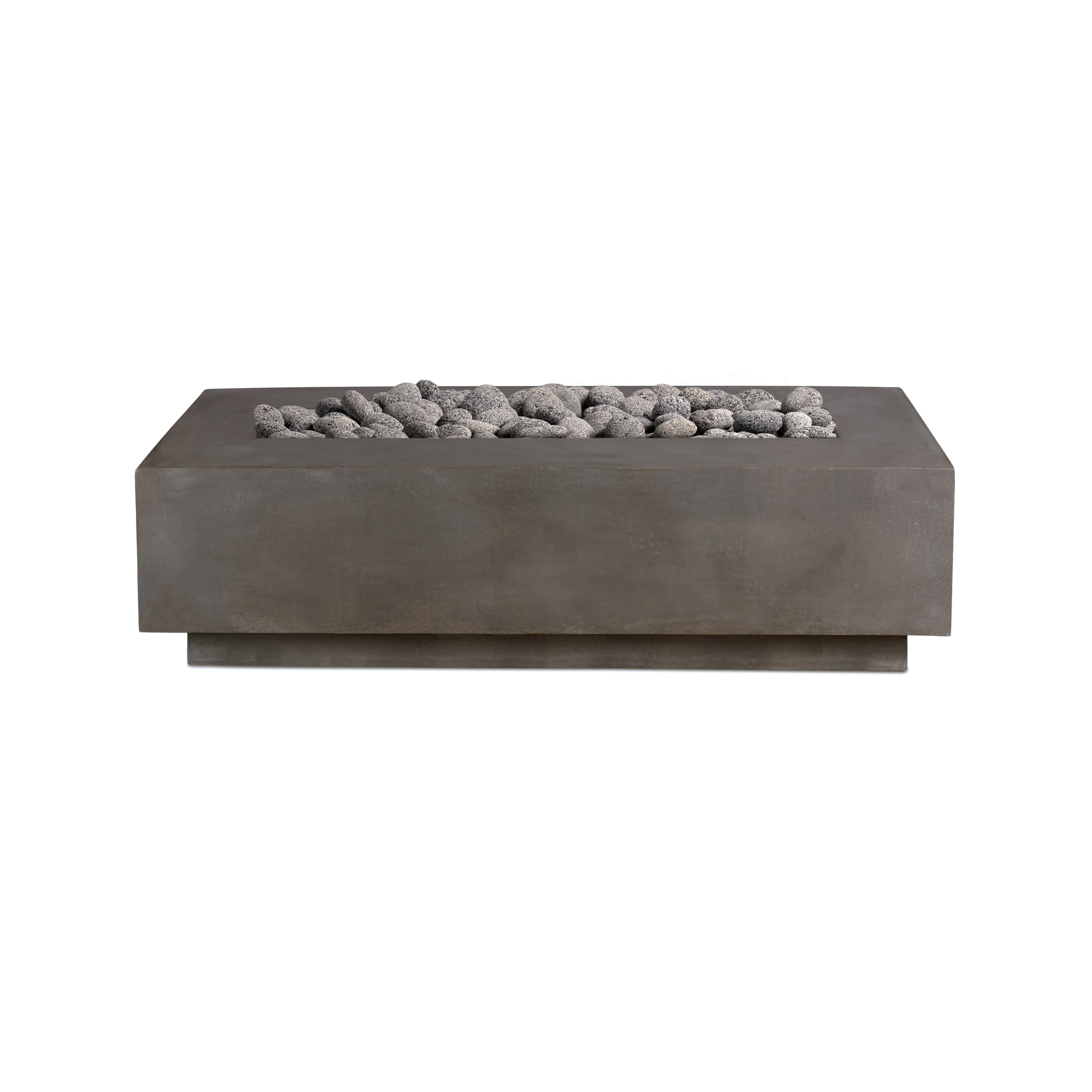 Crete Design Lineal Rectangular Concrete Fire Table