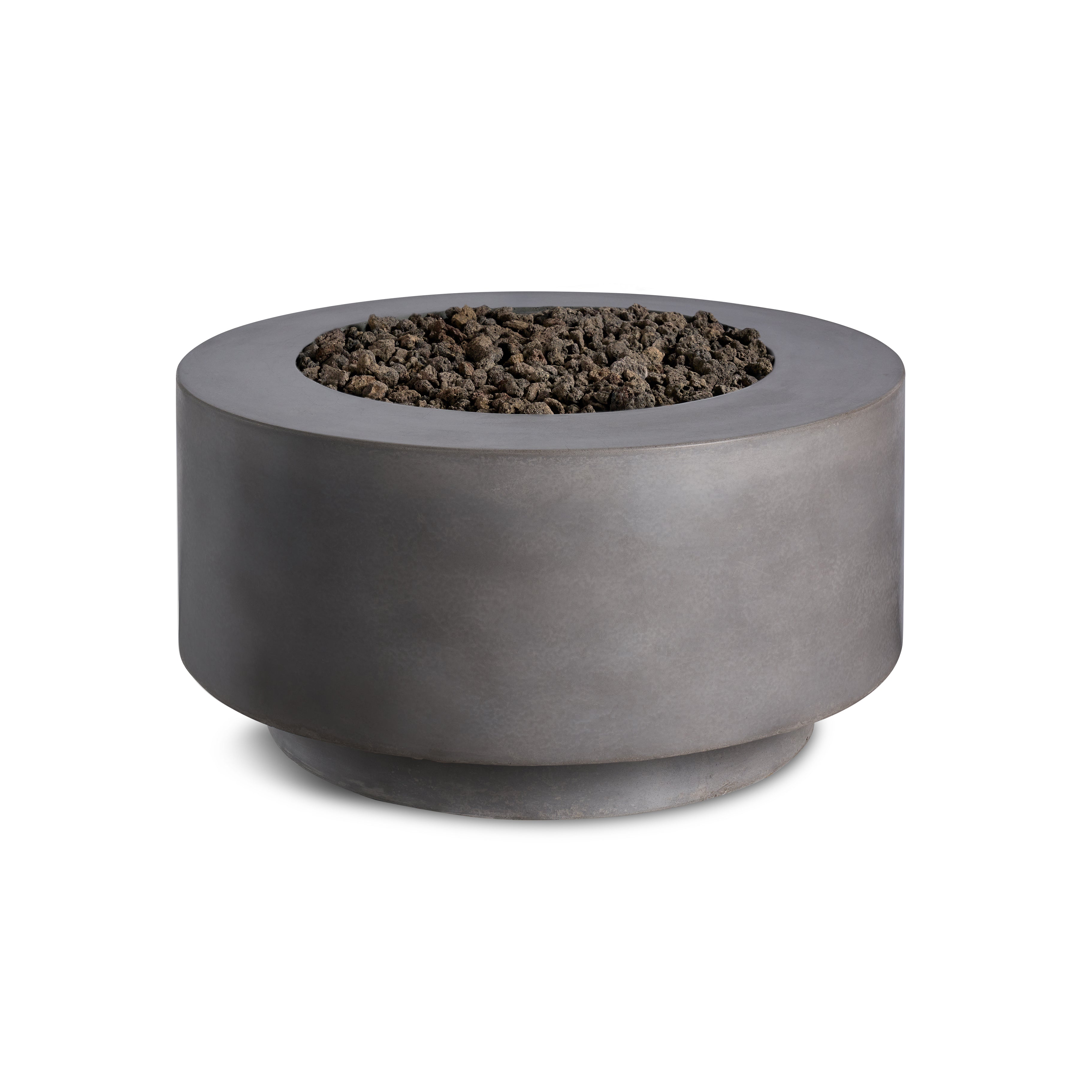 Crete Design Rund Cylindrical Concrete Fire Bowl