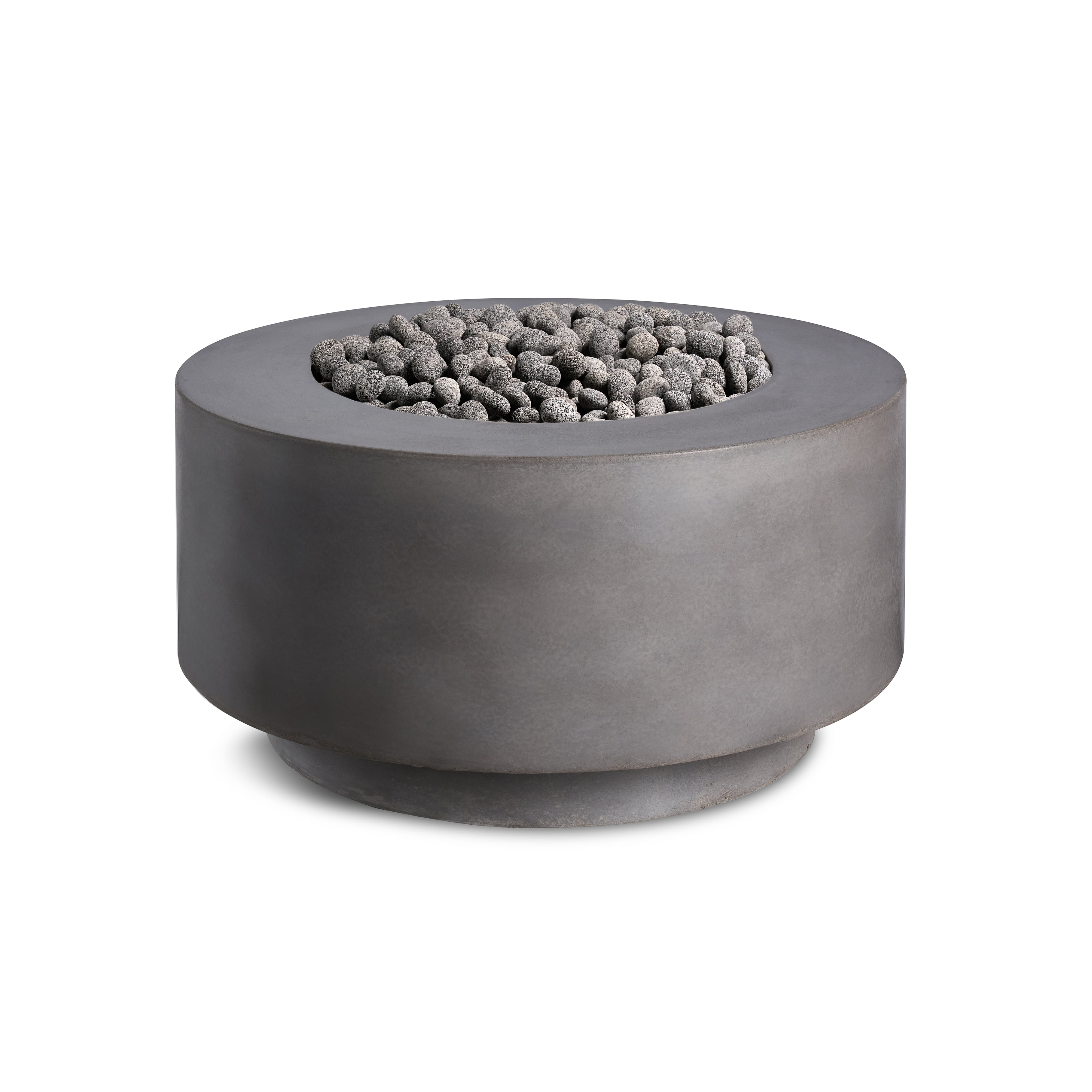 Crete Design Rund Cylindrical Concrete Fire Bowl