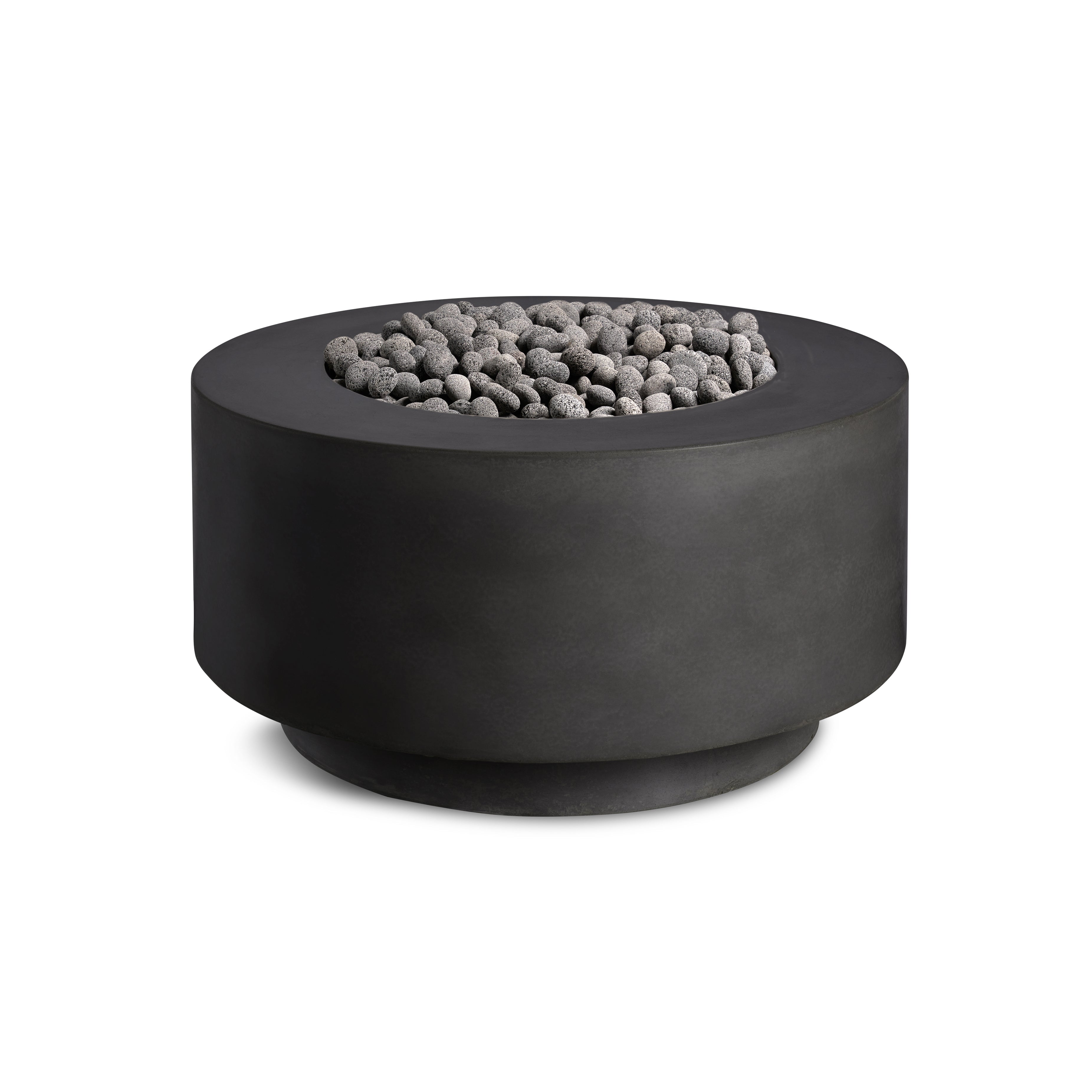 Crete Design Rund Cylindrical Concrete Fire Bowl
