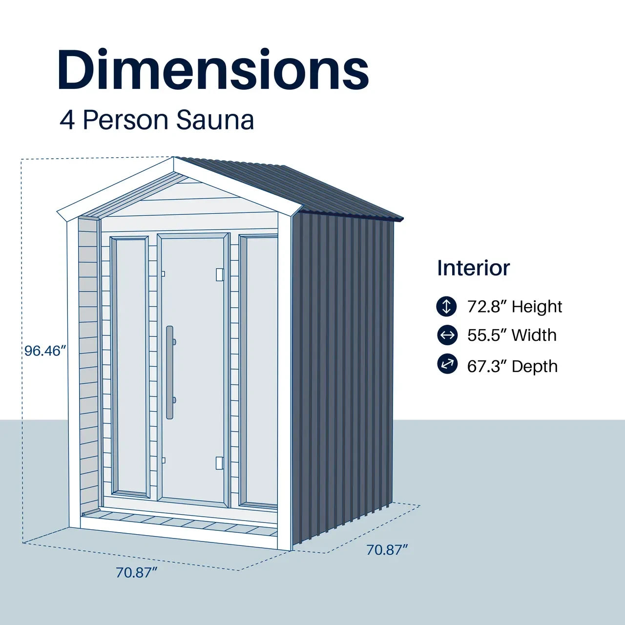 Aleko Fiesta Outdoor Sauna – 3-4 Person