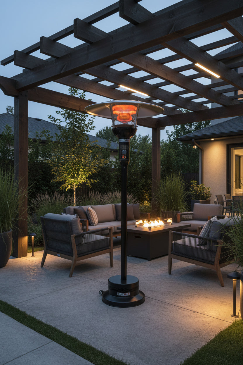 IR Energy - EvenGlo Patio Heater – Commercial Radiant Heater (Natural Gas or Propane, 53,000 BTU)