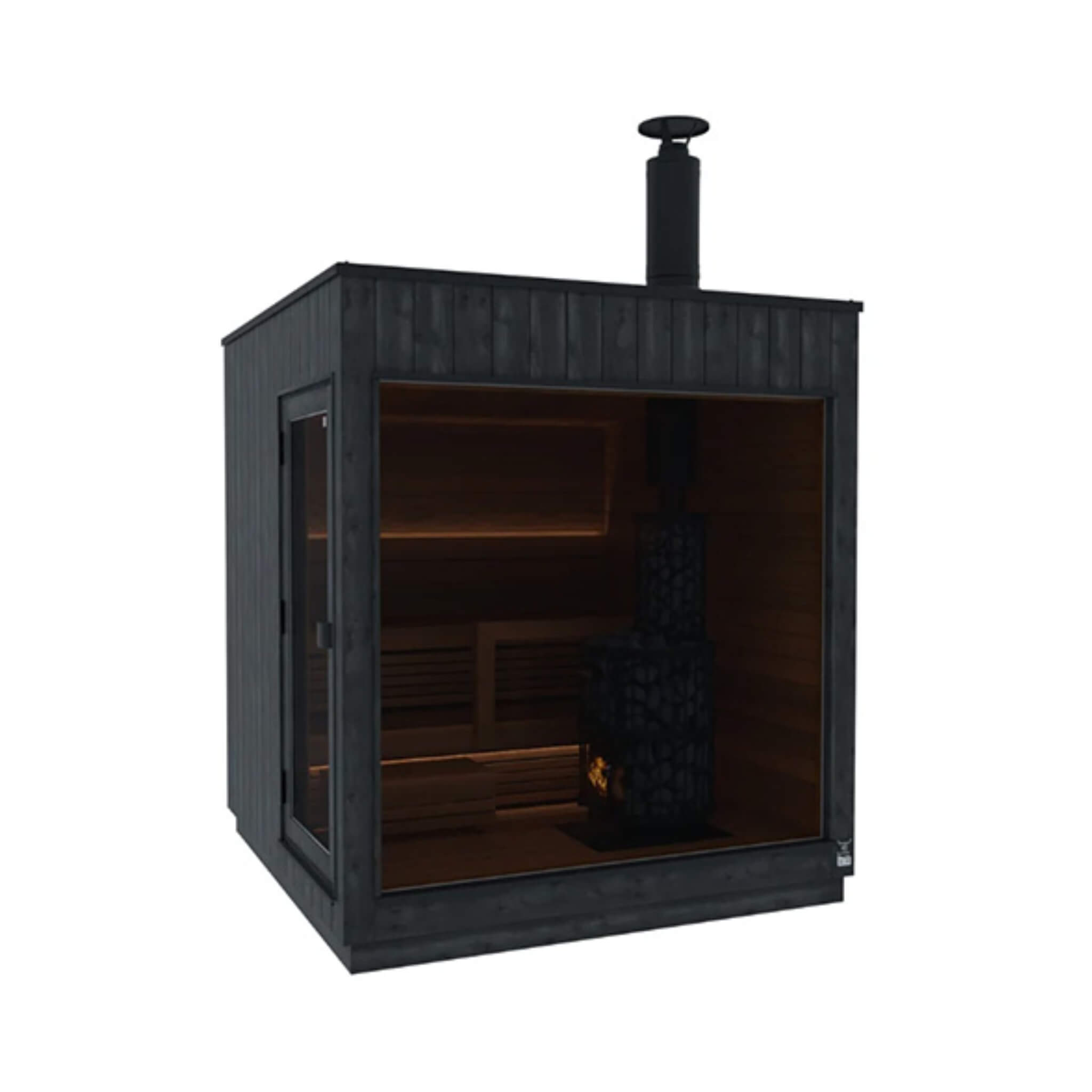 ThermaSol Nordic Misty™ Luxury Modular Outdoor Sauna Cabin (2–5 Person) — Fully Assembled Scandinavian Design