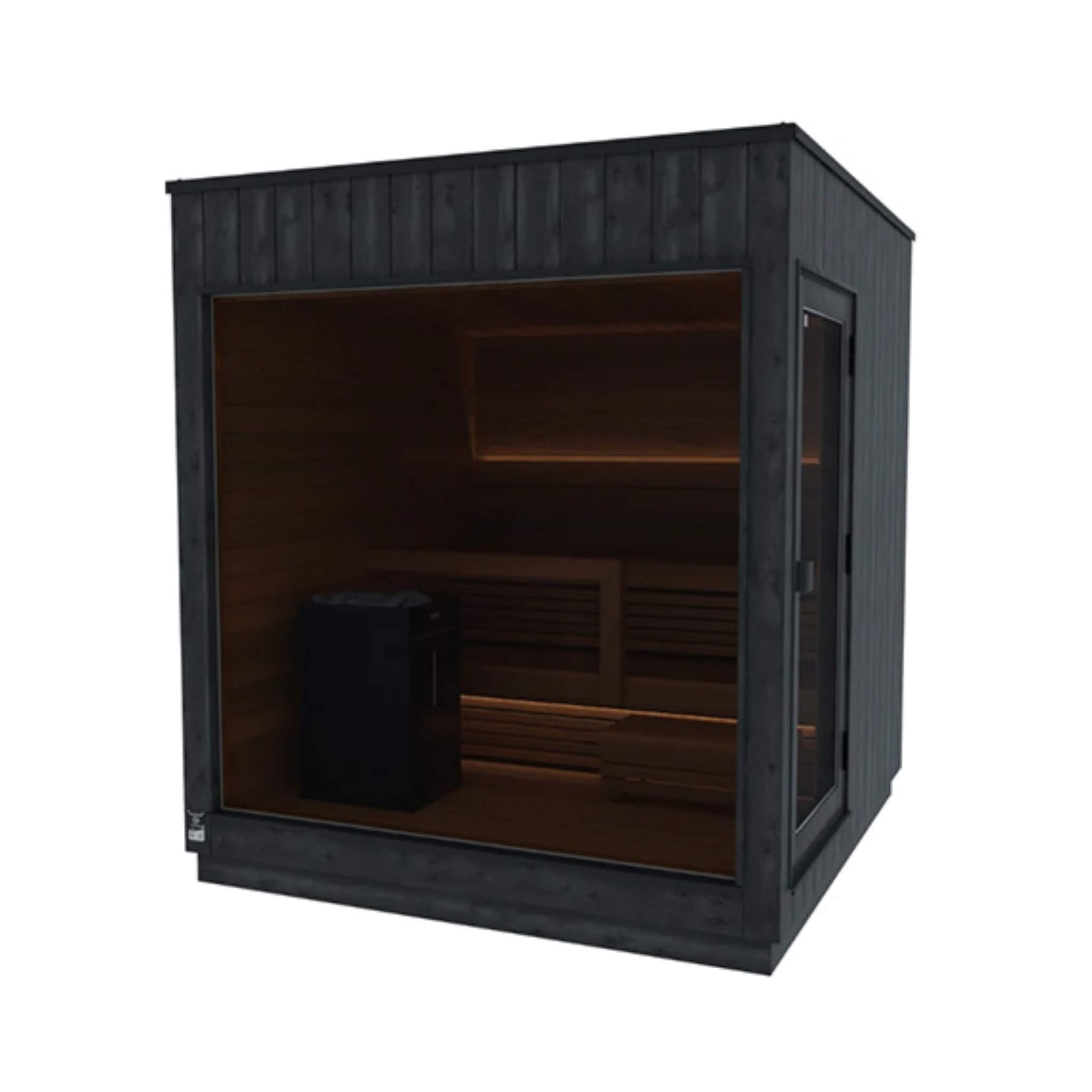 ThermaSol Nordic Misty™ Luxury Modular Outdoor Sauna Cabin (2–5 Person) — Fully Assembled Scandinavian Design