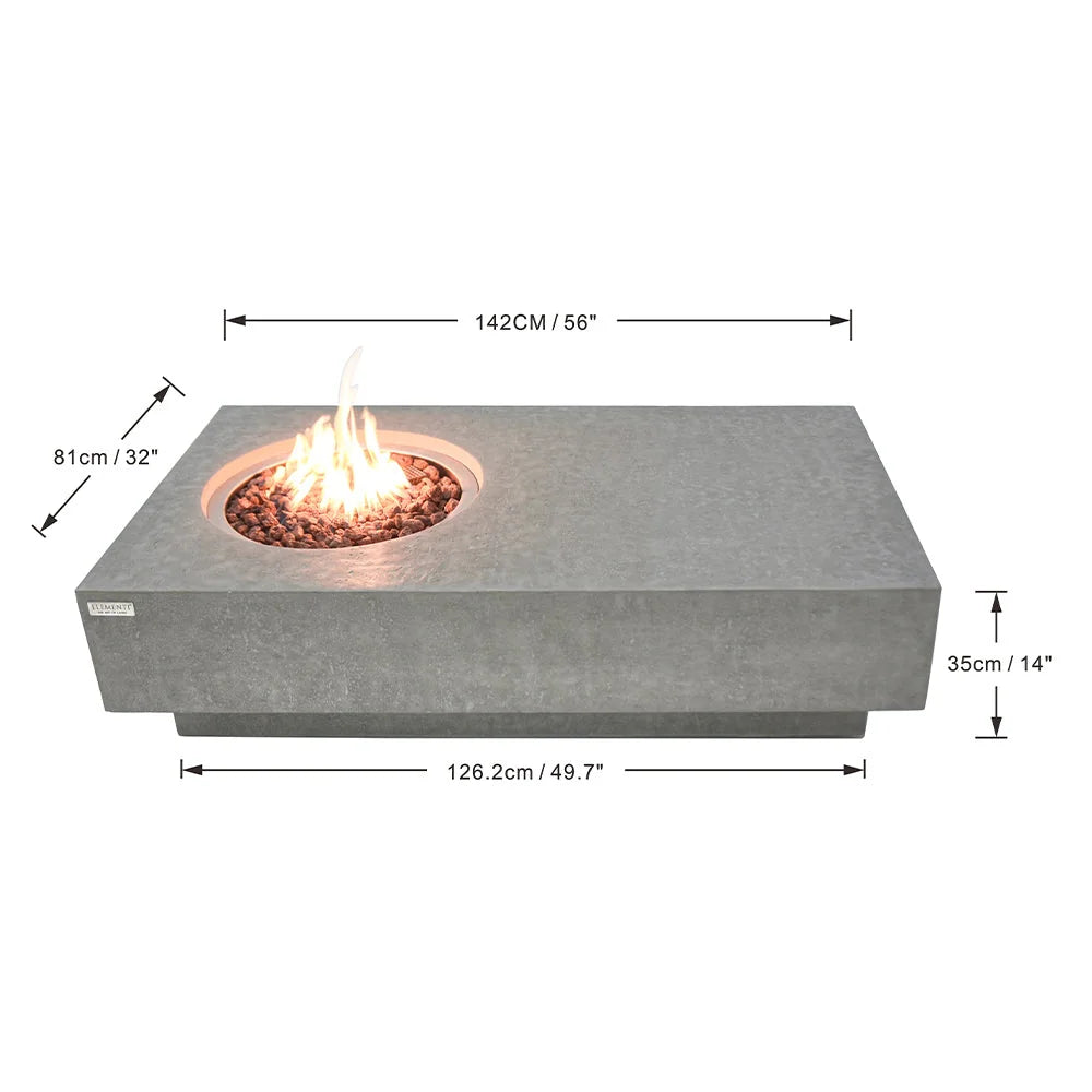 Metropolis Outdoor 56" Rectangular Patio Heater - Natural Gas