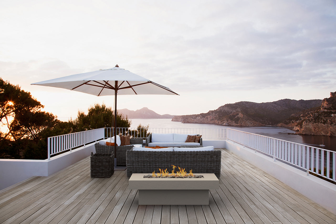 Crete Design Terraza Concrete Fire Pit Table