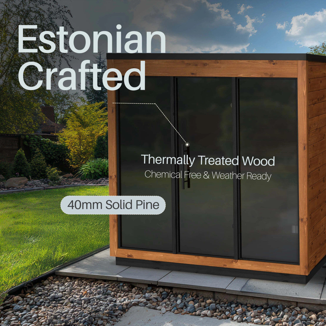 Aleko Aris Outdoor Sauna – 4 Person