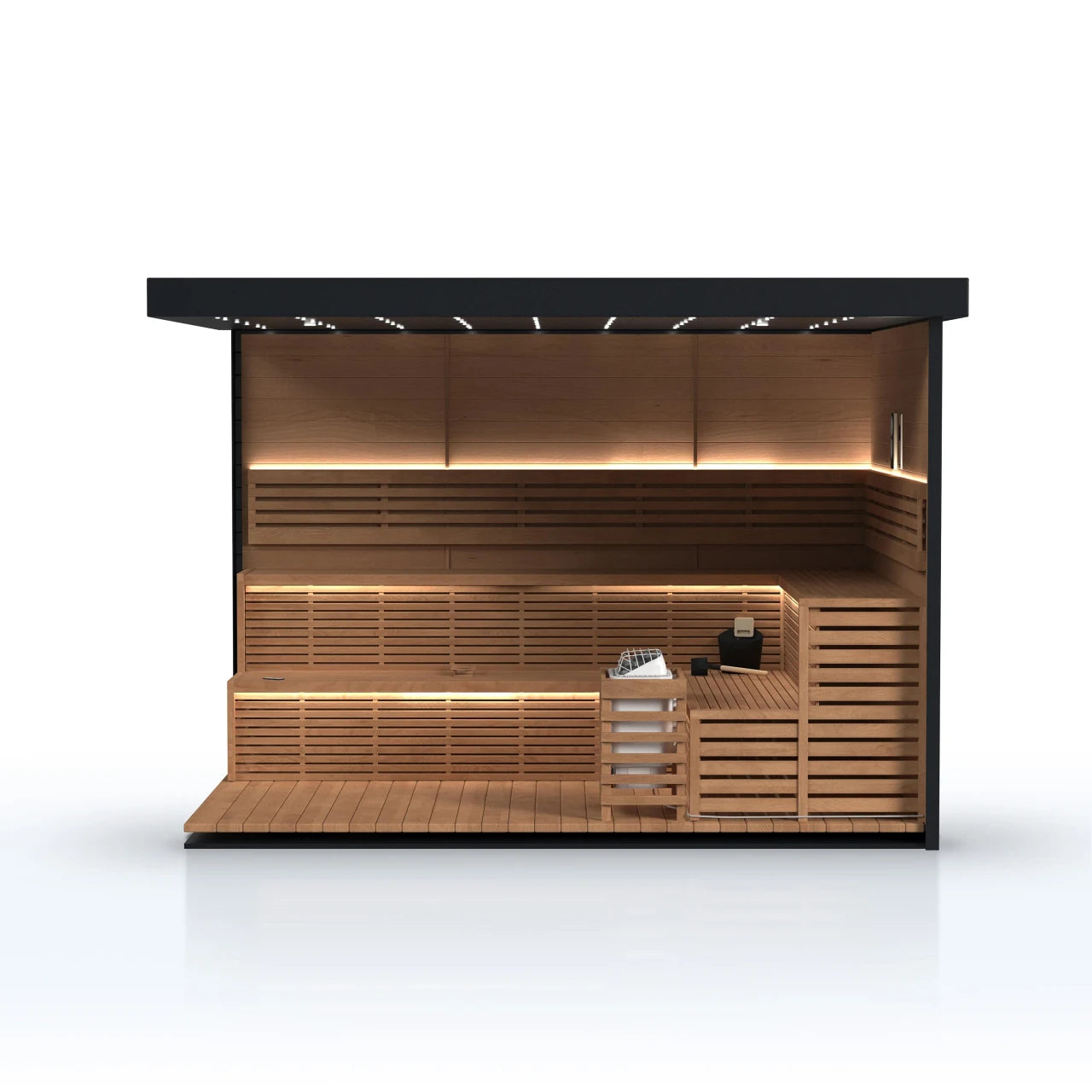 Aleko Camellia Outdoor Sauna - 7-8 Person