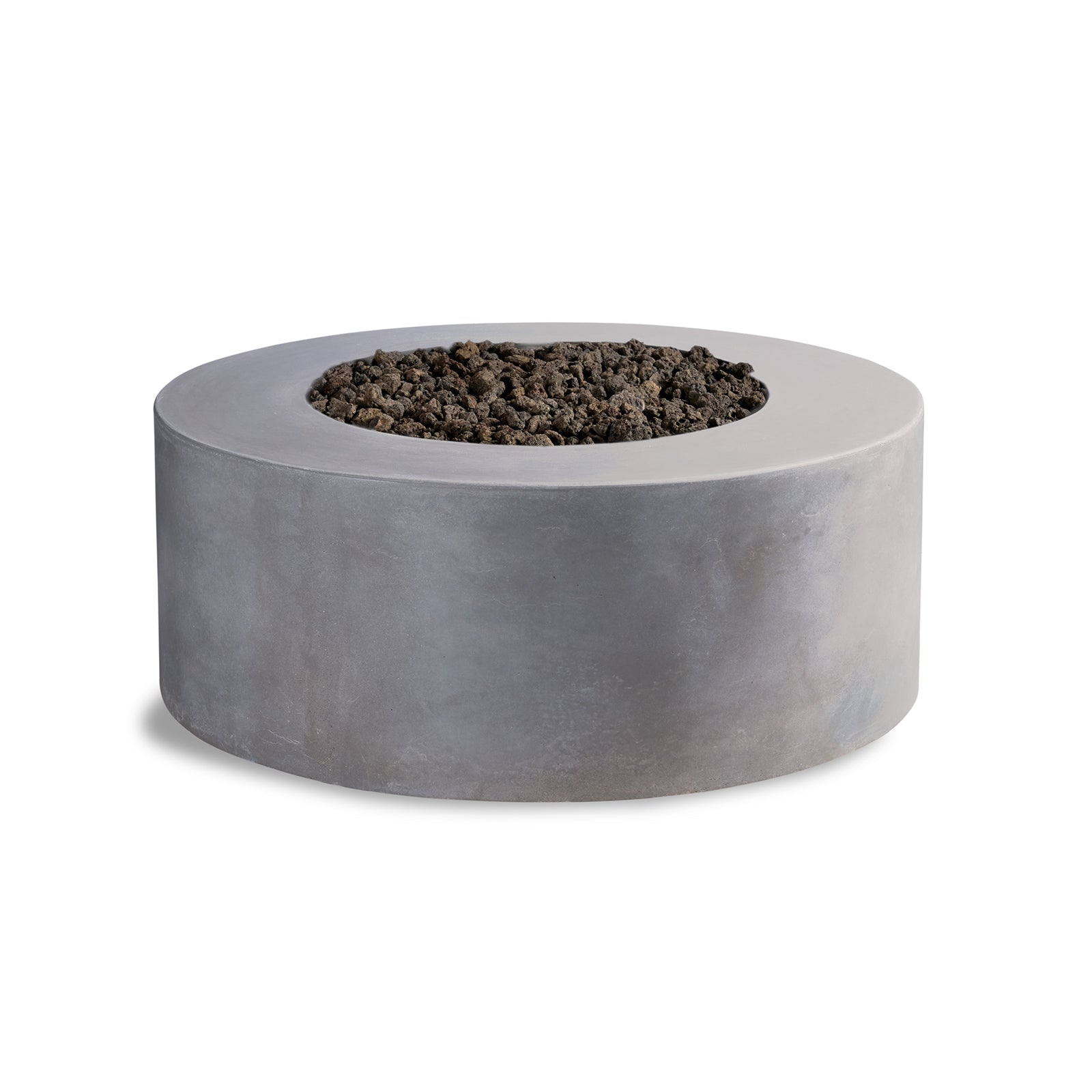 Crete Design Kylindros Cylinder Concrete Fire Pit Table
