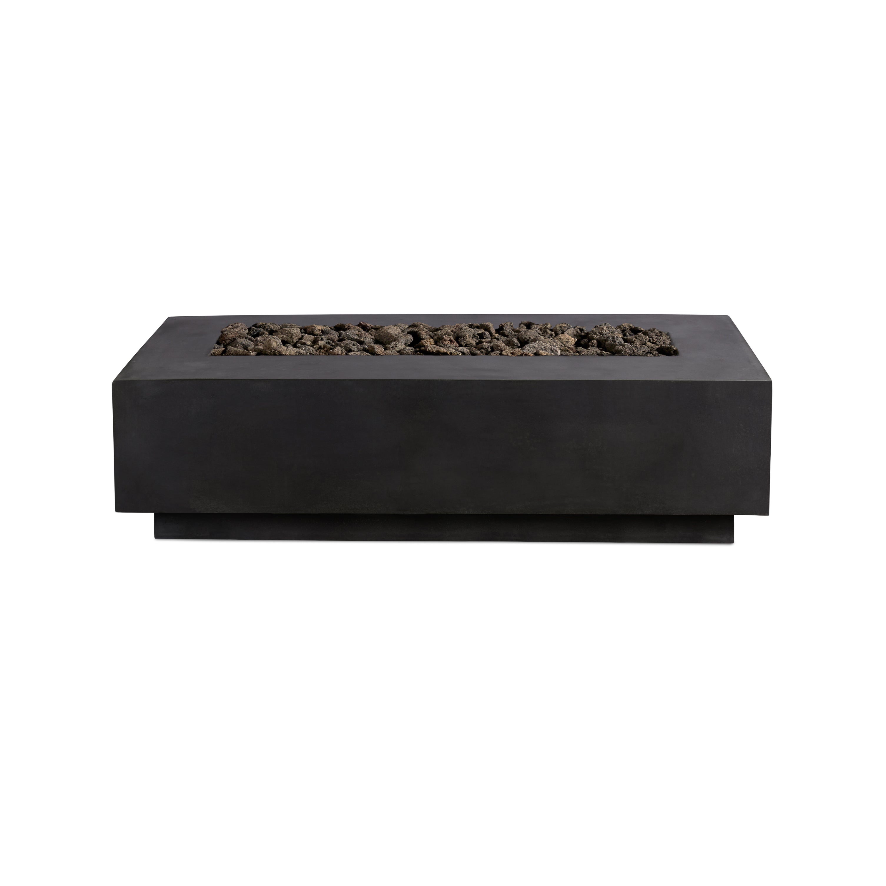 Crete Design Lineal Rectangular Concrete Fire Table