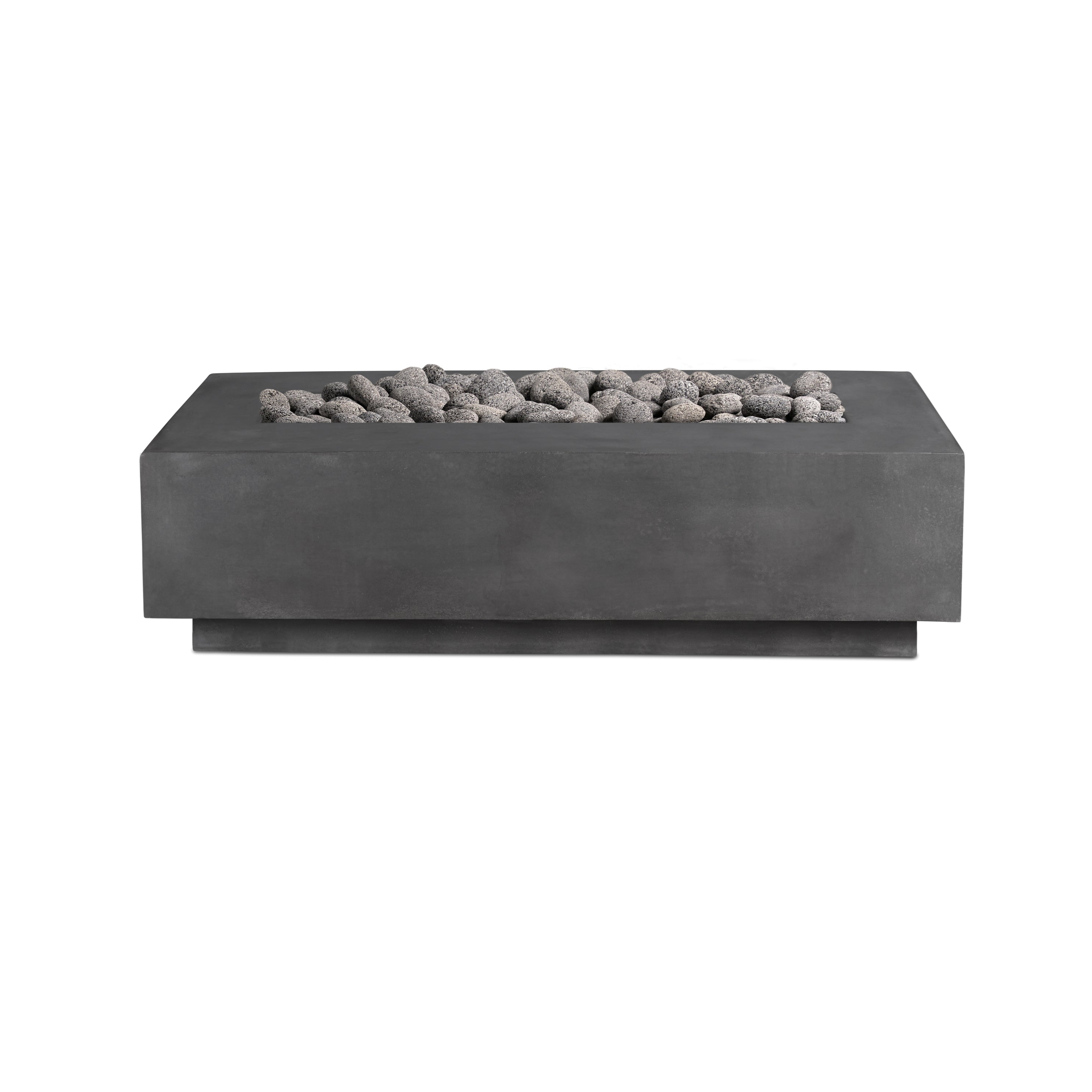 Crete Design Lineal Rectangular Concrete Fire Table