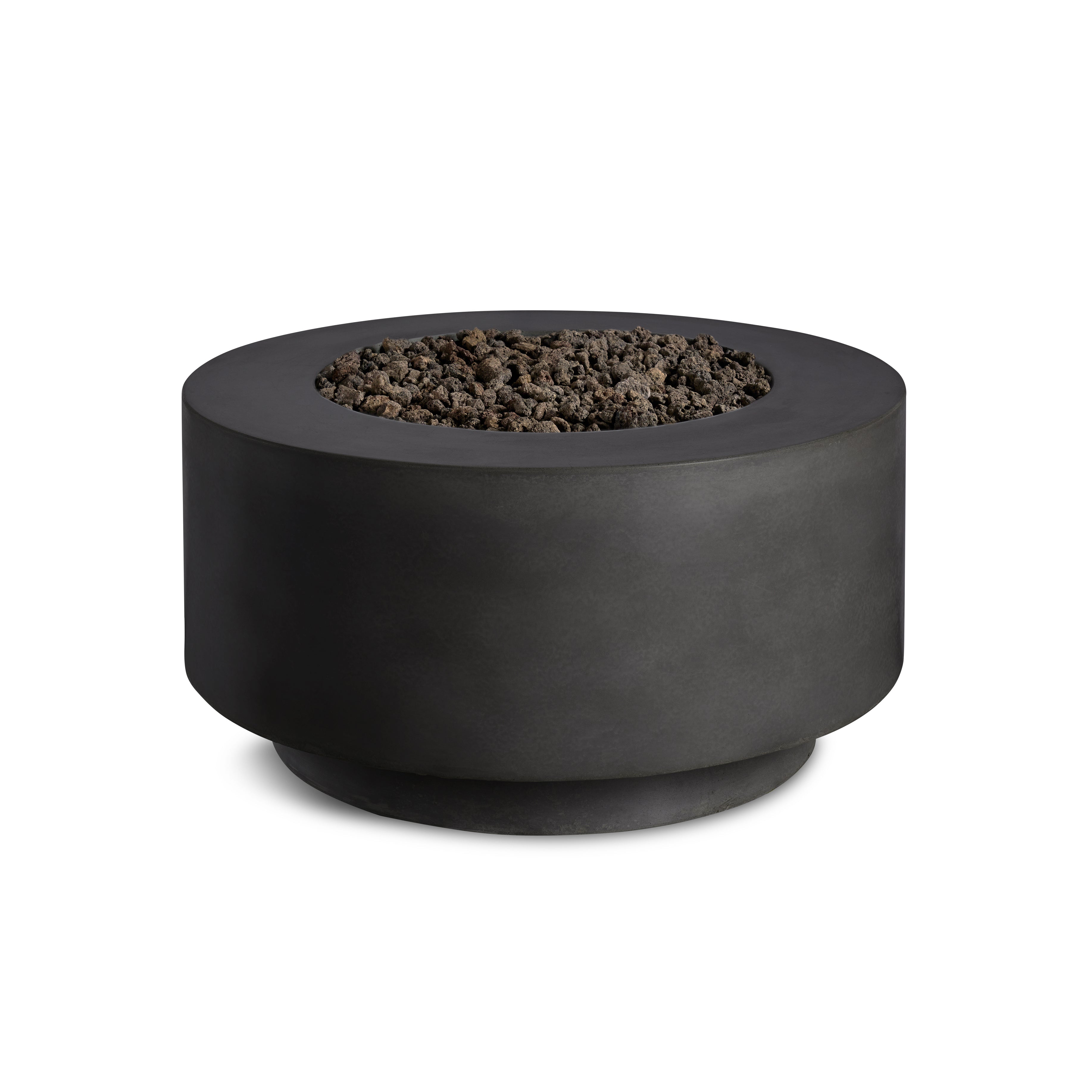 Crete Design Rund Cylindrical Concrete Fire Bowl