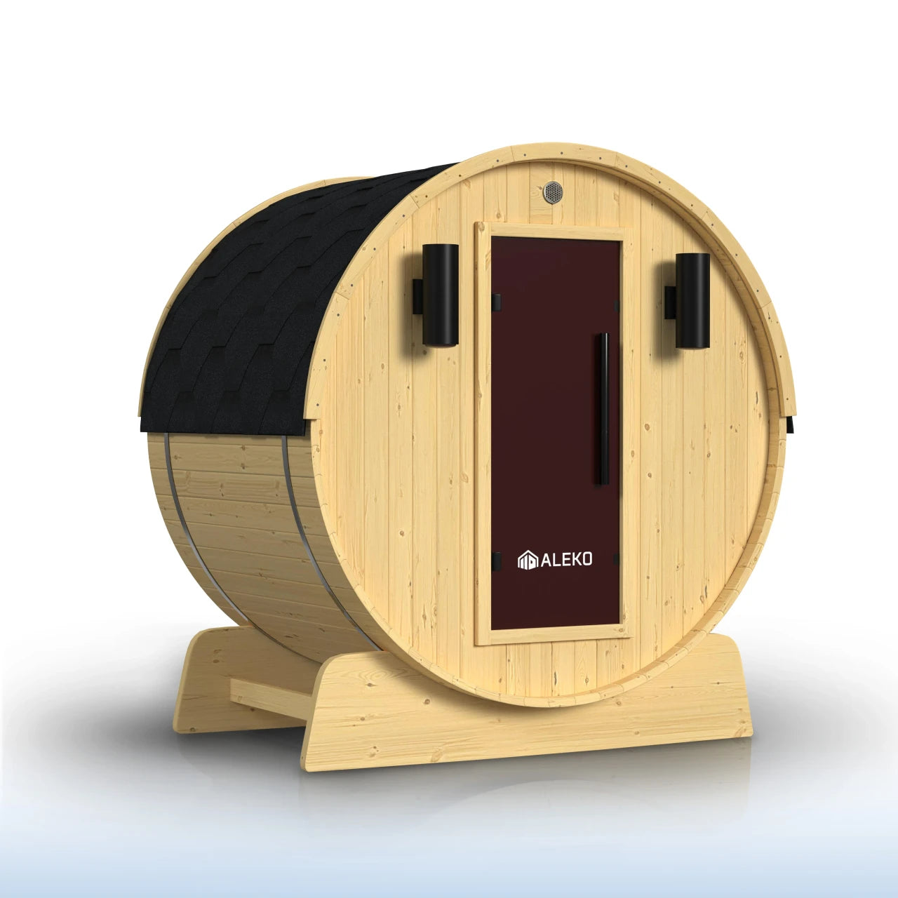Aleko Anémona White Finland Pine Barrel Sauna 3-4 Person