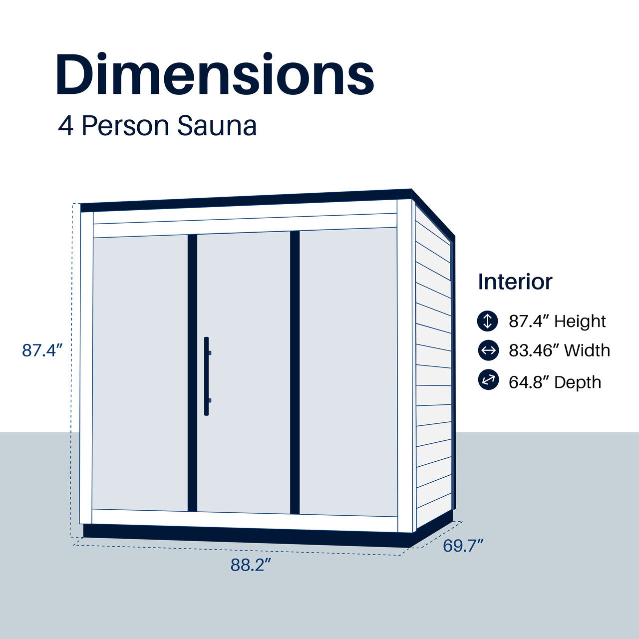 Aleko Aris Outdoor Sauna – 4 Person