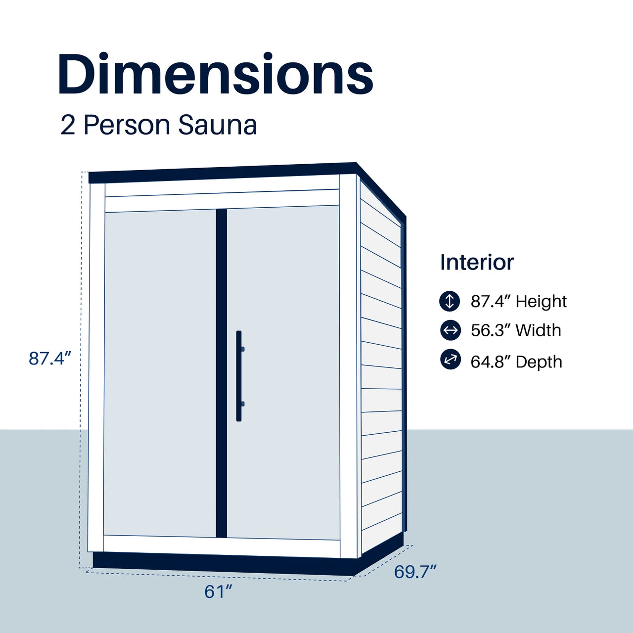 Aleko Aris Outdoor Sauna – 2 Person