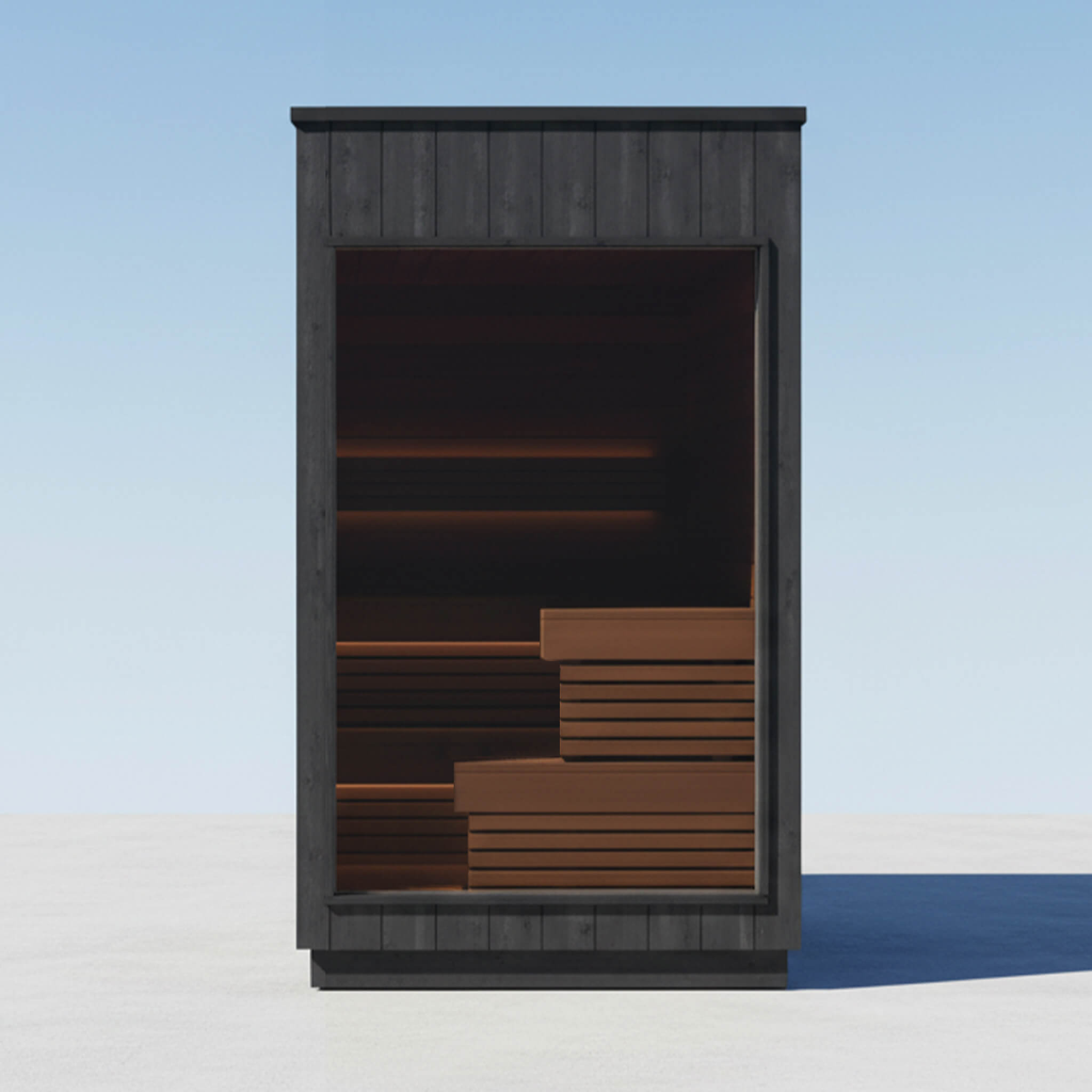 ThermaSol Nordic Misty™ Luxury Modular Outdoor Sauna Cabin (2–5 Person) — Fully Assembled Scandinavian Design