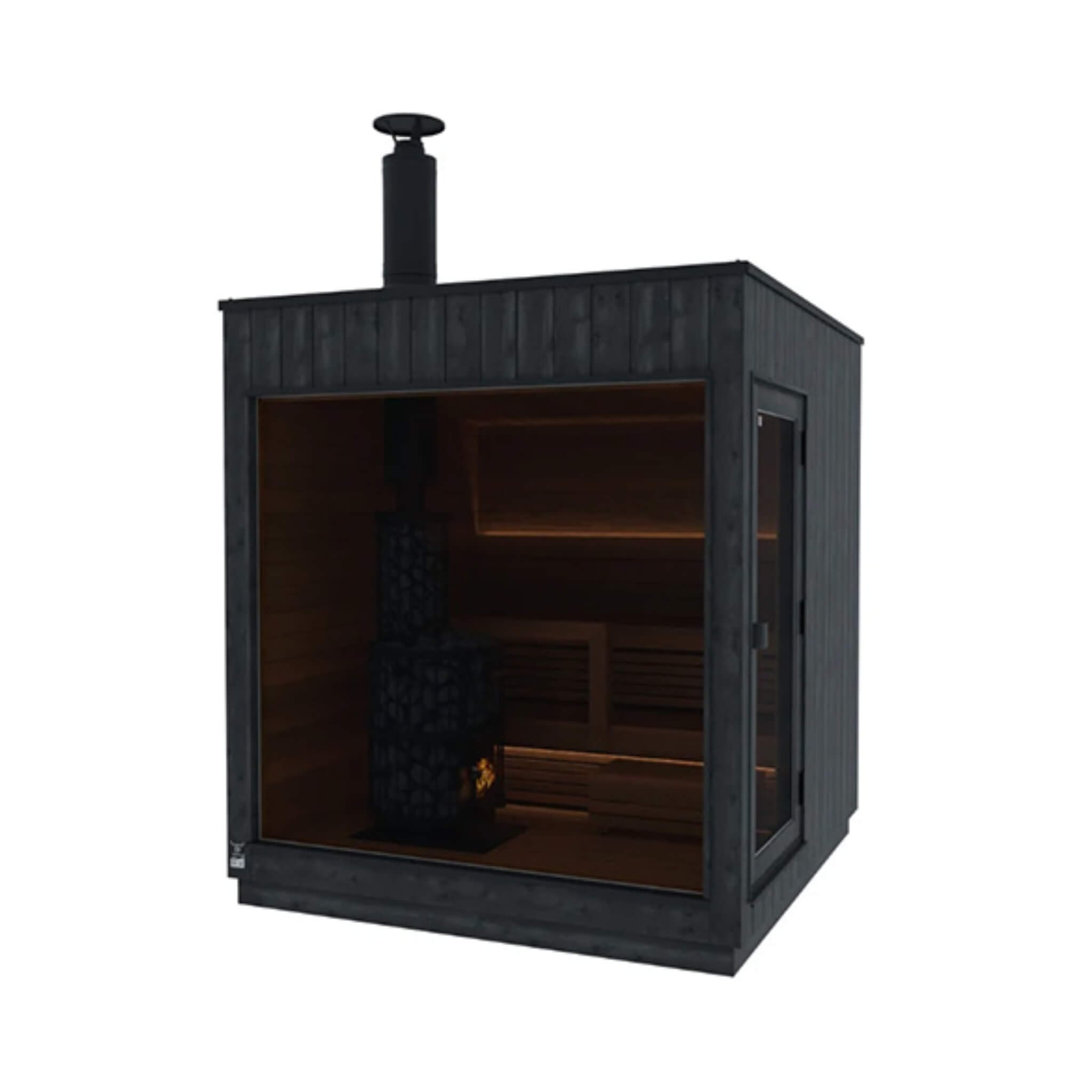 ThermaSol Nordic Misty™ Luxury Modular Outdoor Sauna Cabin (2–5 Person) — Fully Assembled Scandinavian Design