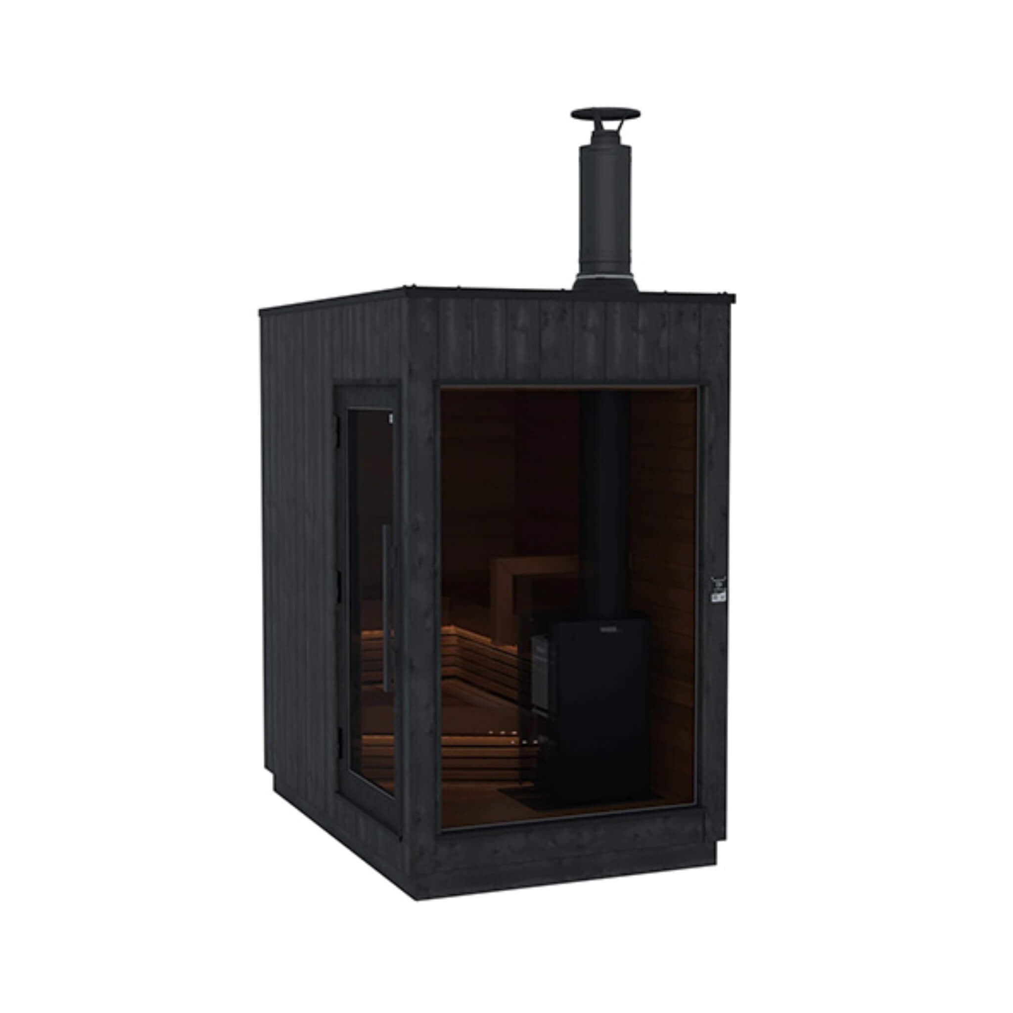ThermaSol Nordic Misty™ Luxury Modular Outdoor Sauna Cabin (2–5 Person) — Fully Assembled Scandinavian Design